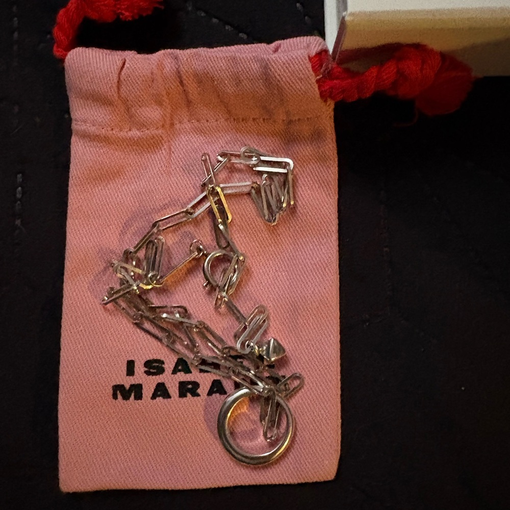 Isabel Marant Silver Ring Necklace.